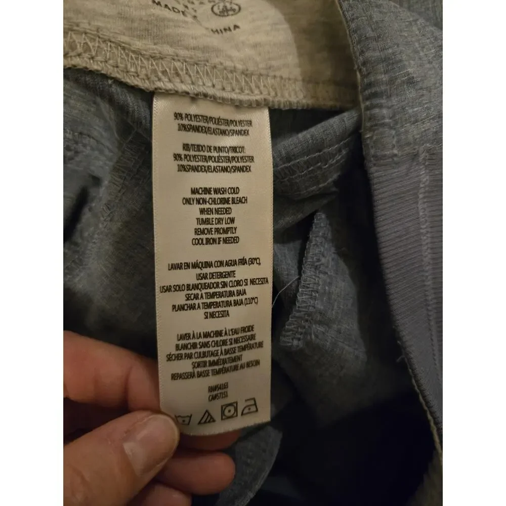 Calvin Klein Performance Women’s 1X Gray Capri Jogger Pants Drawstring Stretch